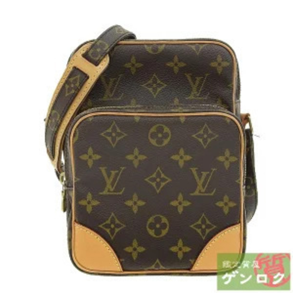 Louis Vuitton Monogram Amazon Shoulder Bag Canvas Leather Brown